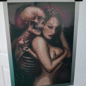 Diamond painting skeleton gothic